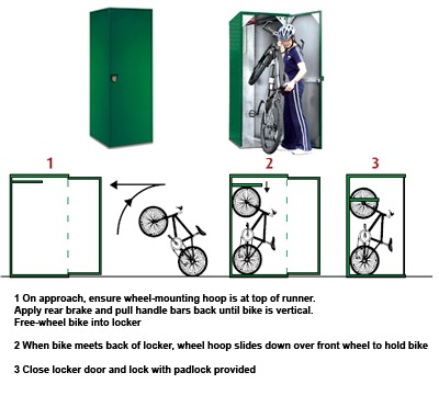Foot Locker Application on Lockers Compartment Lockers Bike Locker