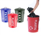 Steel Recycling Bins Set of 3