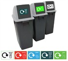 60 Ltr Recycling Bins Set of 3