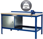 Heavy Duty Workbench with a Wooden Top