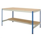 Rivet Workbench with Half Undershelf