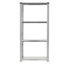 Galvanised Wide Span Shelving Bays 900mm wide with 4 levels