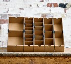 D Range Cardboard Kbins Shelf Bins with Dividers
