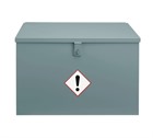 Silver COSHH Flat Top Bins