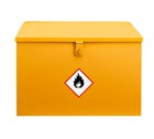 Yellow Flammable Flat Top Bins