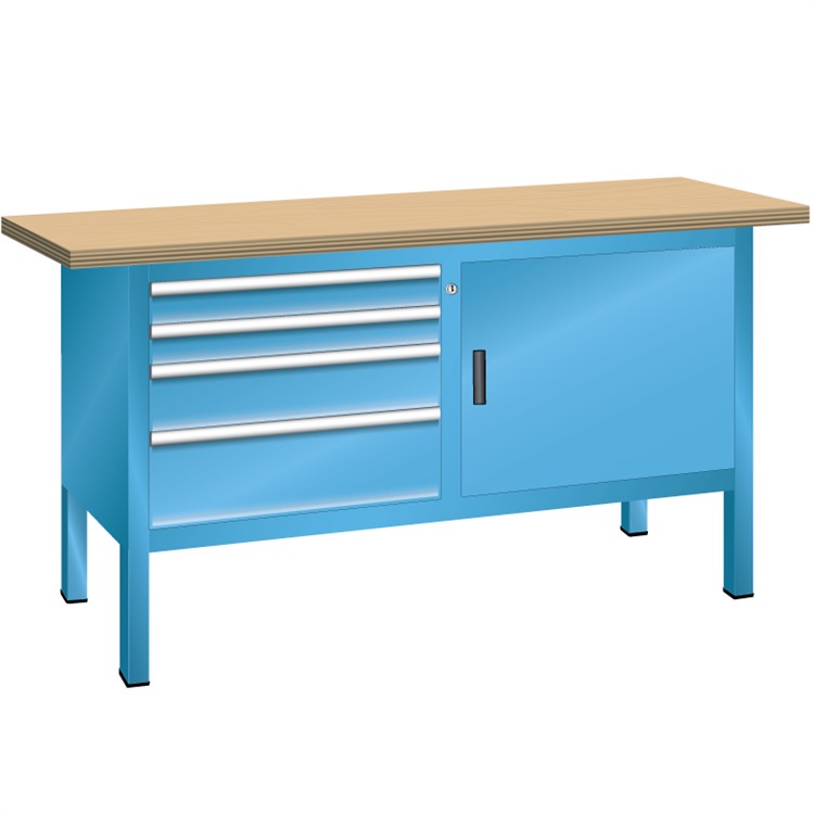 Lista Compact Workbench 1500mm W x 700mm D: Richardsons Shelving ...